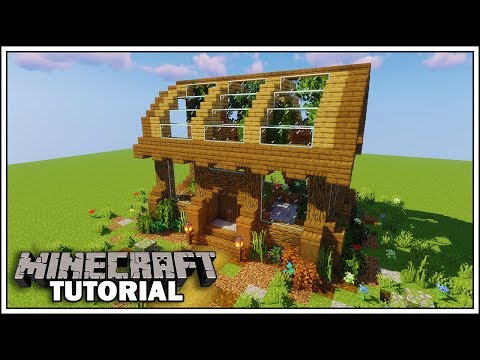 How To Build A Greenhouse In Minecraft Minecraft Tutorial Youtube