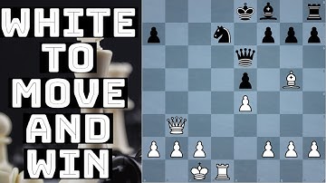 White to Move And WIN || Chess Puzzle # 4 #chess #chesspuzzle