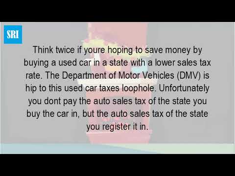 When You Buy A Vehicle Out Of State What Taxes Do You Pay