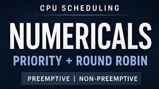 CPU Scheduling Numericals (Priority + RR) | Unit 2 Done