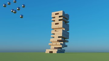 Jenga Simulation Blender 2.9