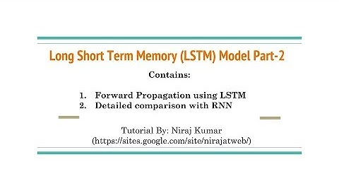 Long Short Term Memory (LSTM) part2