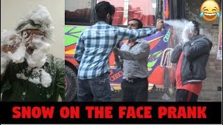 Snow On The Face Prank