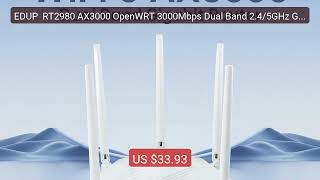 EDUP  RT2980 AX3000 OpenWRT 3000Mbps Dual Band 2.4/5GHz Gigabit WI... — Best Deal 2026 | Shop Now!
