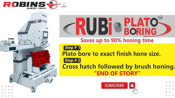 Robins Rubi Plato Boring 1.10 #enginerebuilding #robinsmachines