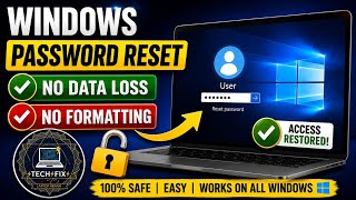Windows password reset no formatting no Data loss