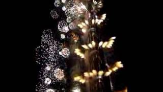 Burj Khalifa Fireworks.avi