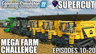 MEGA FARM CHALLENGE - SUPERCUT (Episode 10-20) | Farming Simulator 22