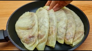 Do you have cabbage and ground beef at home? Simple and delicious! No oven!