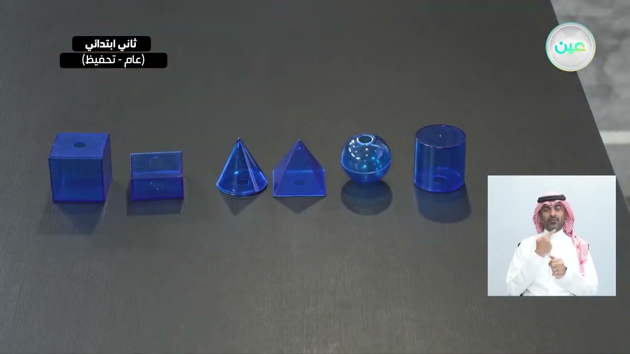 الأوجه والأحرف والرؤوس(1) - الرياضيات - ثاني ابتدائي