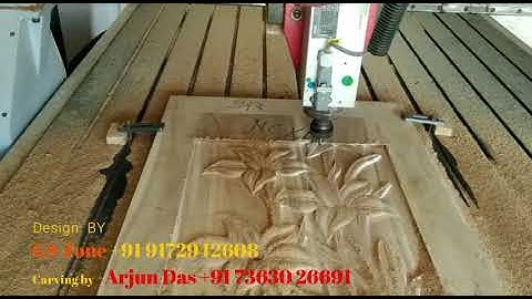 Door Design Carving On CNC Machine  Design by-#gszone 9172942608 | Carving by - Ajun Das 73630 26691