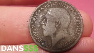 UK 1918 Half Penny Coin VALUE + REVIEW
