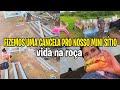 Fizemos uma cancela para nosso mini sítio/Rotina na roça