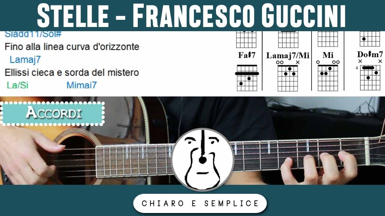 Stelle (Francesco Guccini) - Accordi Canzone Chitarra - YouTube