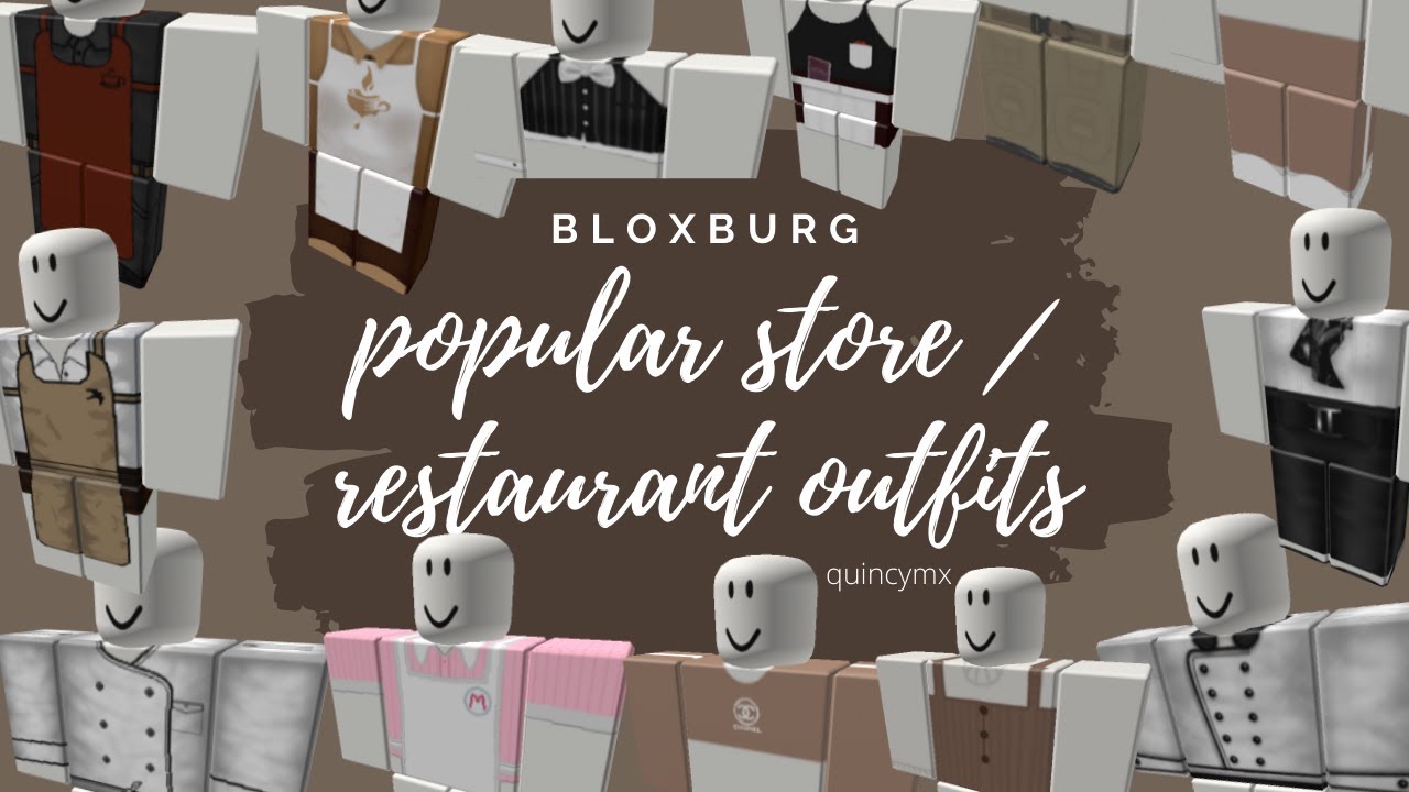 Popular Store Restaurant Outfit Codes Bloxburg Roblox Youtube - roblox waitress outfit