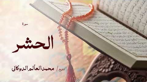 59 سورة الحشر  بصوت القارئ الشيخ محمد العالم الدوكالى