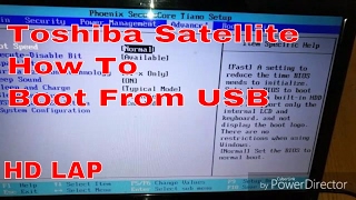 حل مشكلة البوت لابتوب توشيبا Boot from USB / DVD for Toshiba