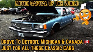 Junkyard Adventure To Detroit Canada With SprayWayCustoms For Old School Classic Cars Trucks