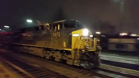 [CSX]5473 ES40DC Leads W084-26 Loaded Rock Train With No Blinking Eyes Through Fayetteville NC