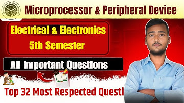 Microprocessor and Peripheral Device All Important Ques. ||MPS 5th Sem. Imp. Ques|| Study mega point