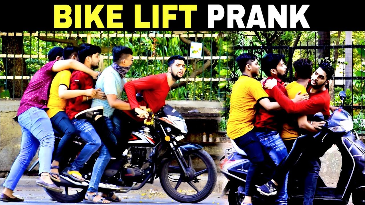 Bike Lift Prank Prank in India Prakash Peswani Prank YouTube