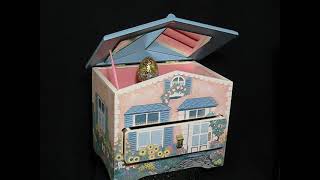 Jewelry Storage Big House Music Box Series