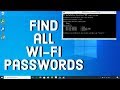 CMD: How to Find All Wi-Fi Passwords With Only One command on Windows 10