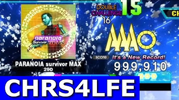 PARANOIA Survivor MAX (CDP-16) 9p PFC 999,910 World Record [DDR A20+]