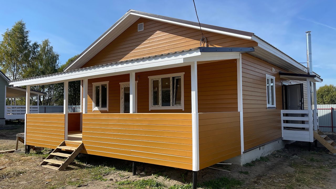 Армавира каркасный дом веранда