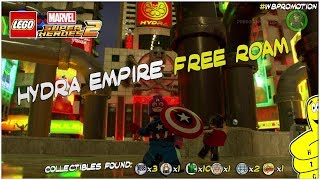 Lego Marvel Superheroes 2: Hydra Empire FREE ROAM (All Collectibles) - HTG
