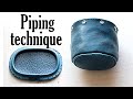 [technique] How to do piping 파이핑 하기 / Leather craft