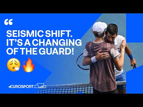 Changing of the guard! Novak Djokovic STUNNED by Jannik Sinner 😮‍💨🇮🇹 | Australian Open 2024 🇦🇺