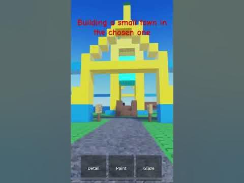 Build a small town in the chosen one #roblox - YouTube