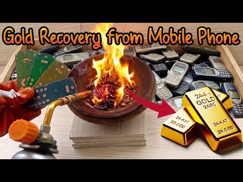 How to Recover Gold from Old Mobile Phones | Step by Step Gold Recovery Process 