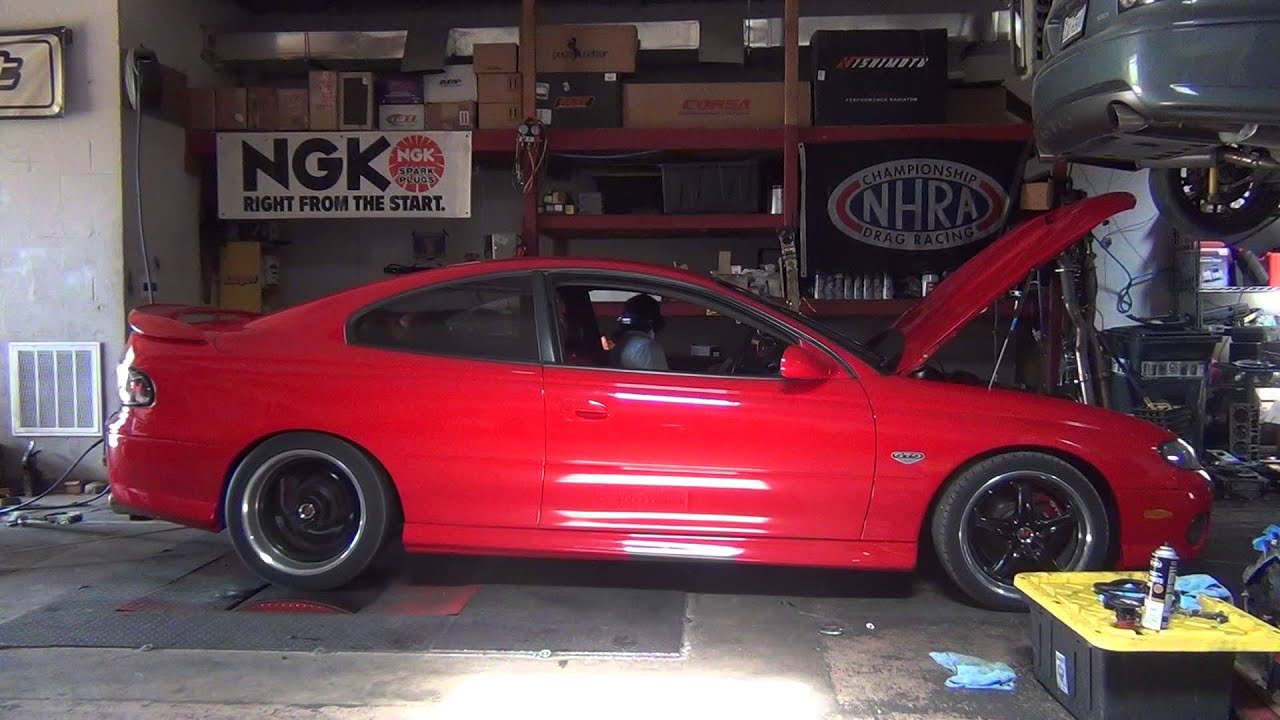 2005 Twin Turbo GTO speed density dyno tune at Complete Street