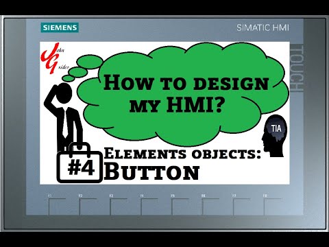 HMI Elements: Button  (TIA Portal/WinCC: #4)