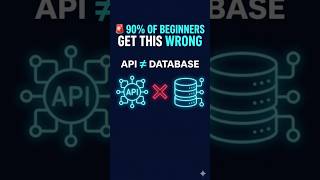 Database vs API Explained in 20 Seconds 🚀 #shorts