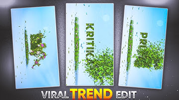 Alight motion video editing| New Viral Flaying Flower Name Art Video Editing Alightmotion| Vinit Sah