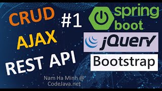 Spring Boot AJAX CRUD REST API Call Examples - Part 1: Single Entity