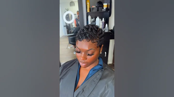 Curls and waves 🐐 #hair #pixiehaircut #pincurls