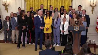 FULL EVENT: Las Vegas Aces celebrate 2023 WNBA Championship at the White House