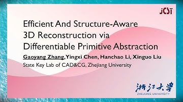 Efficient and Structure-Aware 3D Reconstruction via Differentiable Primitive Abstraction