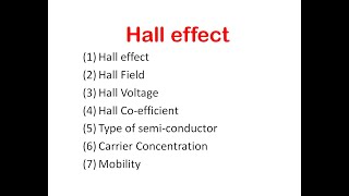 Hall Effect