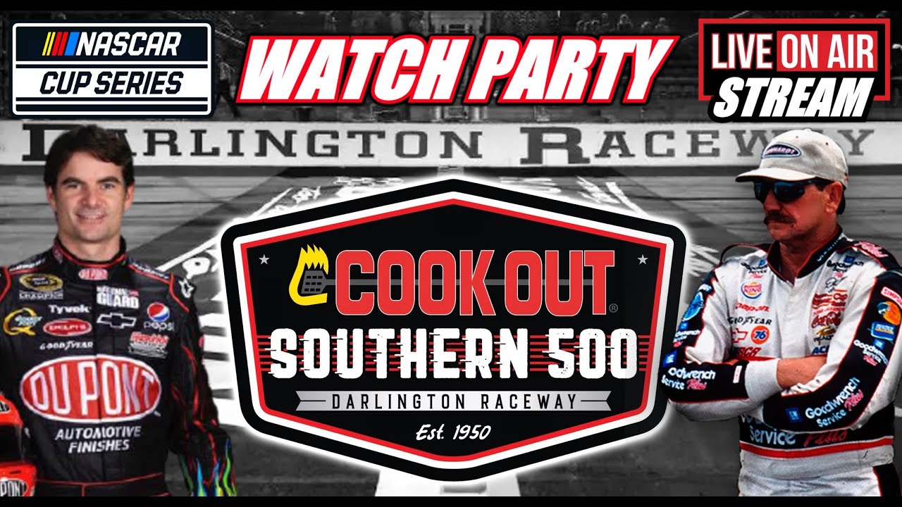 NASCAR Cup Series LIVE 🏁 Cook Out Southern 500 from Darlington Raceway WATCH PARTY Race Audio!