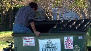 CBS Evening News - Pro dumpster diver turns trash into treasure