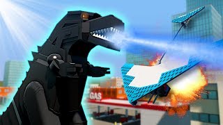 GODZILLA SURVIVAL!  Brick Rigs Multiplayer Gameplay  Lego Godzilla