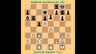 Anatoly Karpov vs Nukhim Rashkovsky || King's Indian Defense || Russian Championship, 1970 #chess screenshot 1
