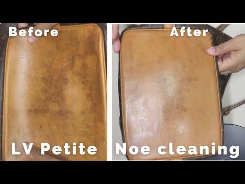 DIY How To Remove Watermarks from Leather  Tutorial and #Haul Louis Vuitton  Alma PM cleaning 