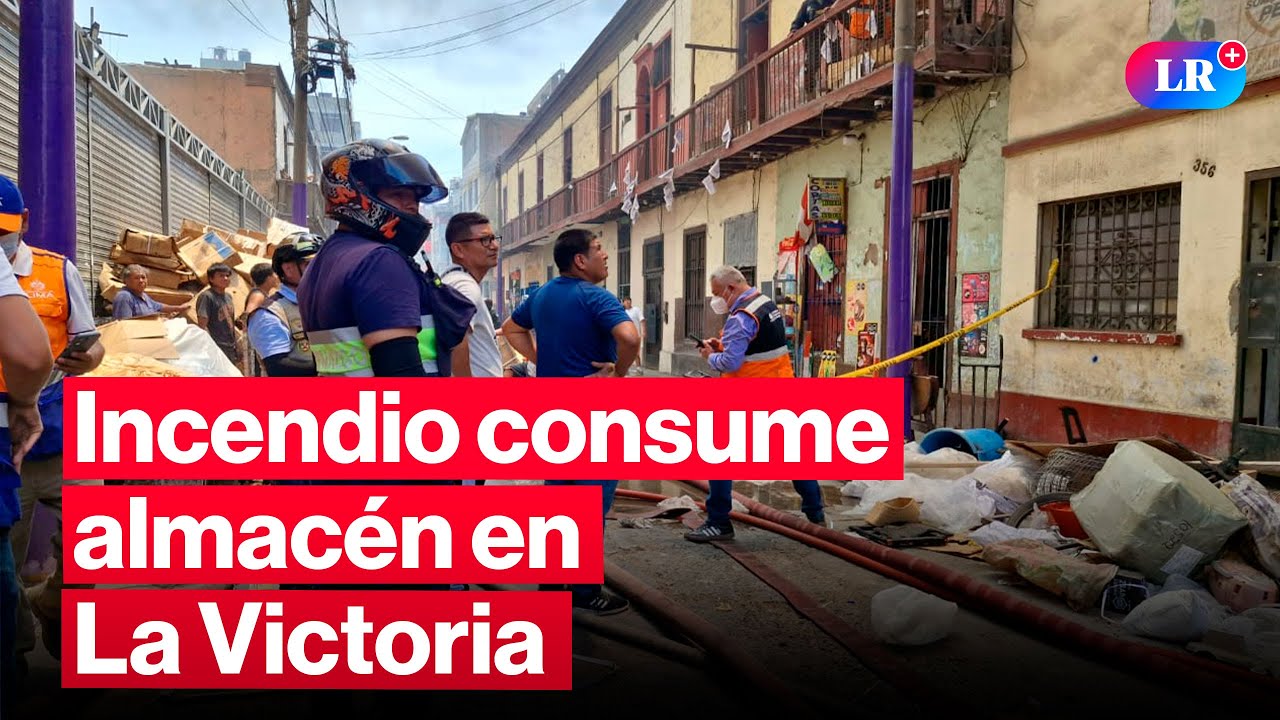 🔴INCENDIO EN LA VICTORIA: fuego consume almacén de productos |#EnVivoLR
