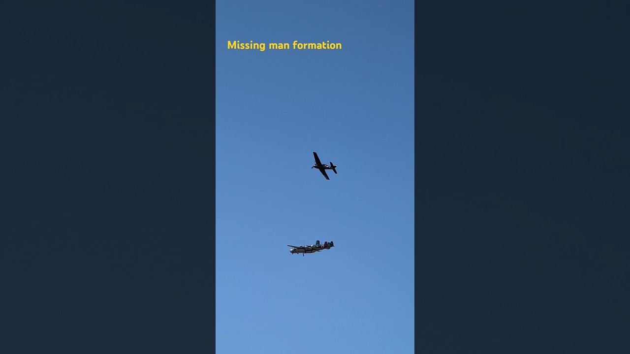 The missing man formation aerial salute 2024 Camarillo Air show 